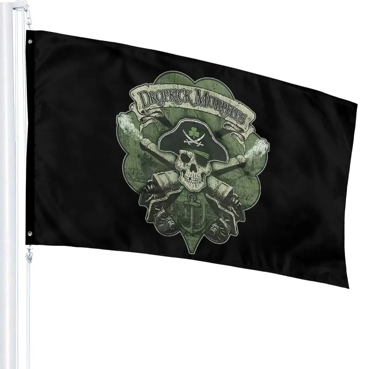 Dropkick For Men Harajuku Murphys Skull Cannon Men's Black Atmungsaktives Sm Md Lg Xl Sale Hip Hop Flag