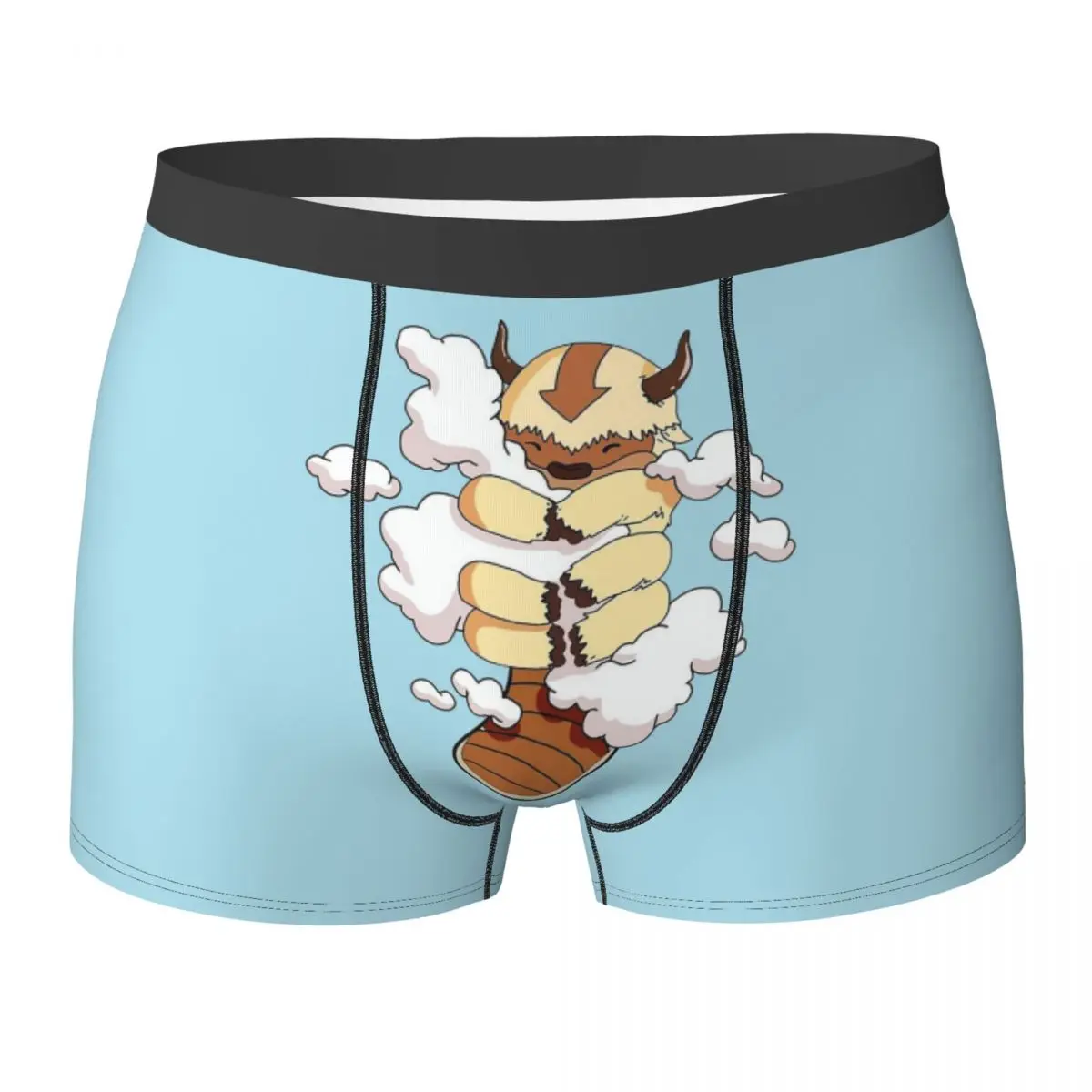 Boxer Underpants Shorts Appa With Clouds, Avatar The Last Airbender Panties Male Underwear for Homme Man Boyfriend Gift