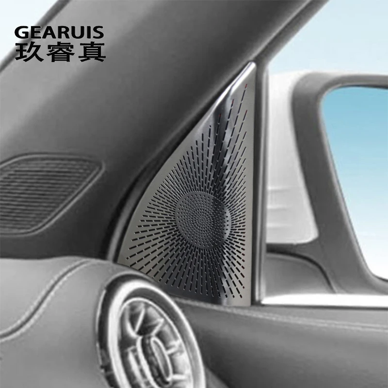 Car Styling Tweeter Speaker Window B column Audio Cover For Mercedes Benz GLA GLB Class H247 X247 2020-2022 Interior Accessories