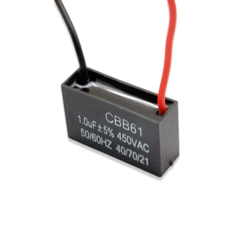 1pcs CBB61 Ceiling Fan Motor Running Starting Capacitor 450V 1//1.5/2/3/4/5/6/7/8/10/12/15UF Air Conditioner Running Capacitor