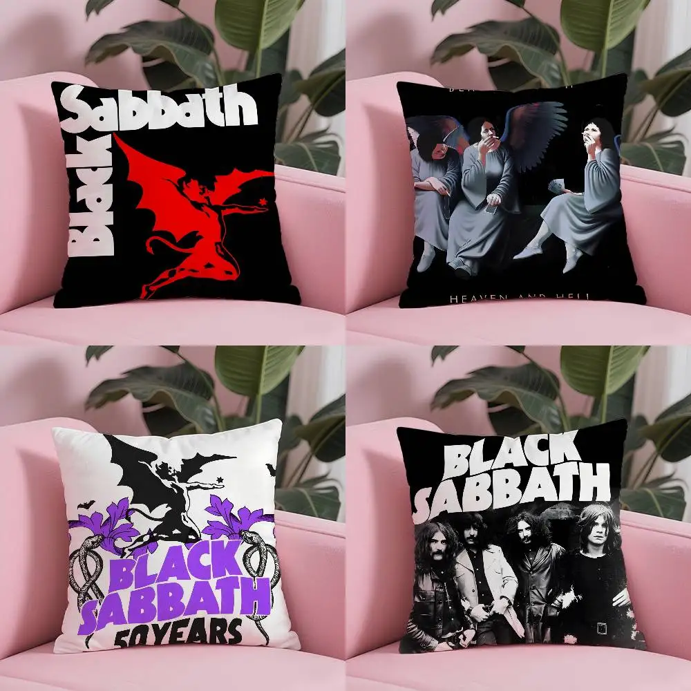 

B-Black Sabbath Band наволочка антипылесная наволочка невидимая молния шелковистая короткая плюшевая наволочка для дивана