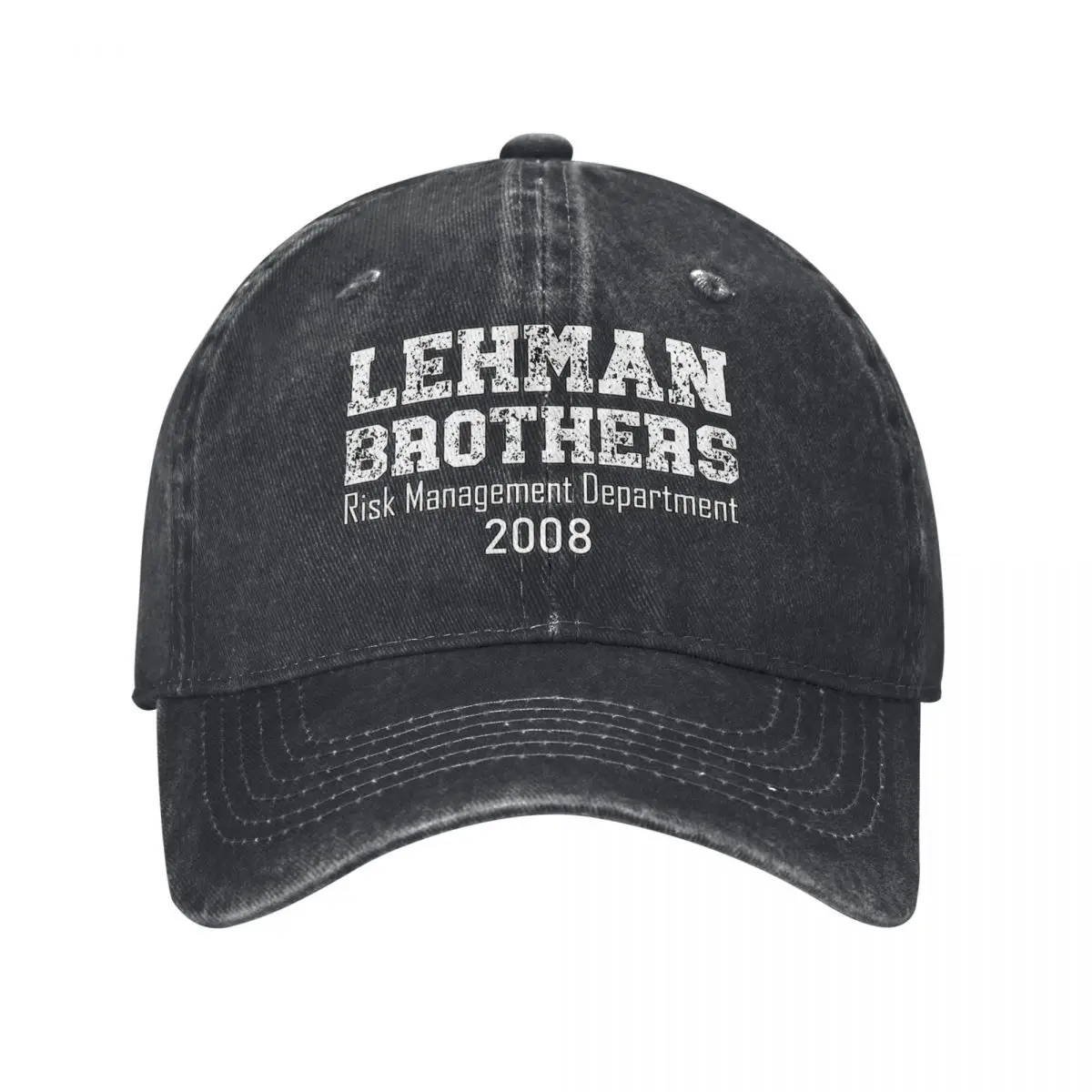 Lehman Brothers Baseball Cap Risk Management Department 2008 Classic Unisex Men Trucker Hat Design Hiking Fishing Baseball Caps