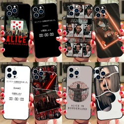 Alice in Borderland Phone Case For iPhone 16 15 11 12 13 14 Pro Max Mini X XS XR Plus SE2 Funda Coque Capa Cover
