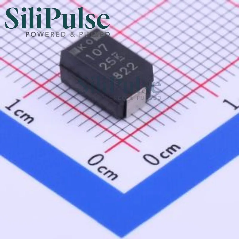 (5/10pcs) T521X107M025ATE060 CASE-X-7343-43(mm) 100% Original In Stock 25V ±20% 100uF 60mΩ@100kHz