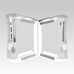Transparent Clear Vinyl Skin Sticker Protector for Microsoft Xbox 360 Original fat and 2 controller Skins Stickers