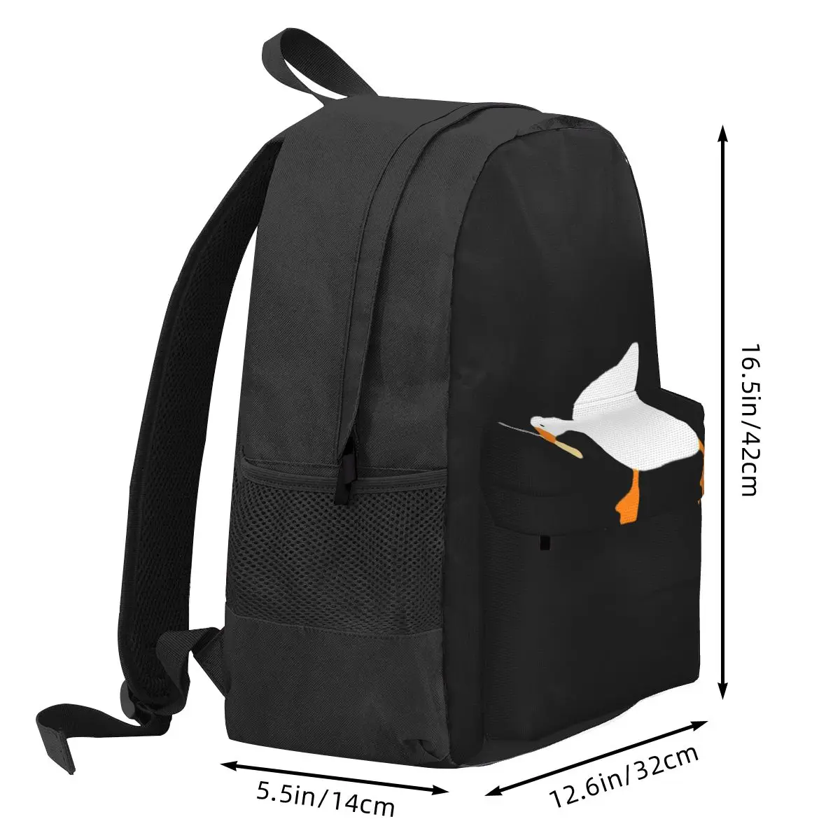 Goose With Knife - Peace Was Never An Option Backpack Student BookBag Children School Bag Laptop Shoulder Bags for Men Women