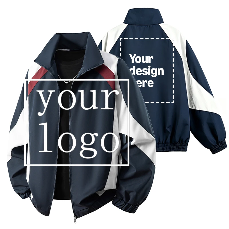 Men's And Women's Racing Motorcycle Jacket Patchwork Color-Blocking Zipper Stand-Collar Coat, Loose And Casual Fashionable Coat