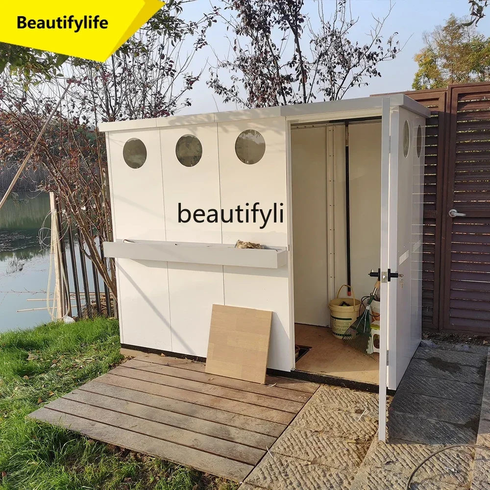 

Q181 Waterproof outdoor tool room Garden room Sundries courtyard storage room Rooftop combination house