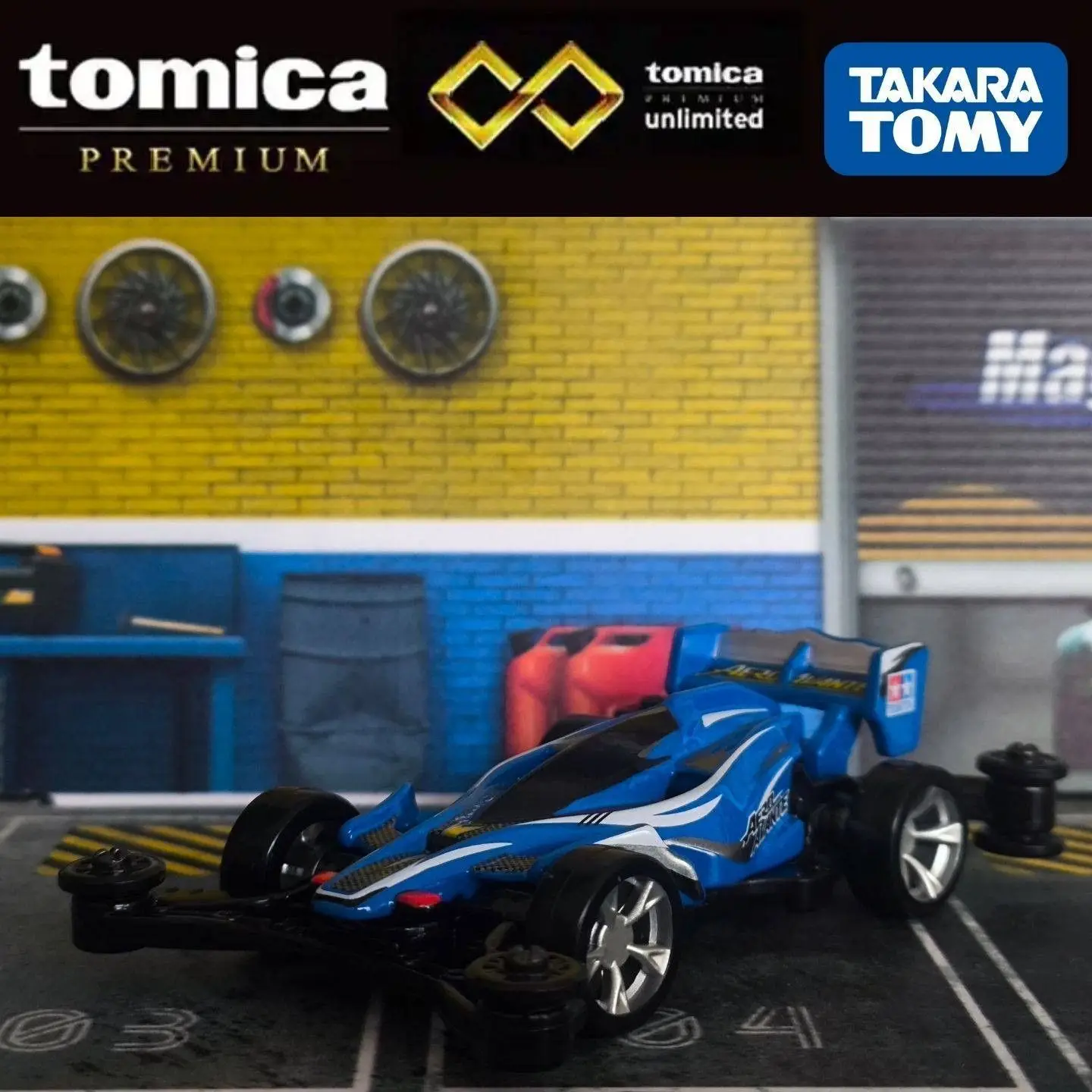 Takara Tomy Tomica Premium Unlimited Aero Avante Mini 4WD Alloy Diecast Racing Model Desktop Hobby Collectible Ornament Gift