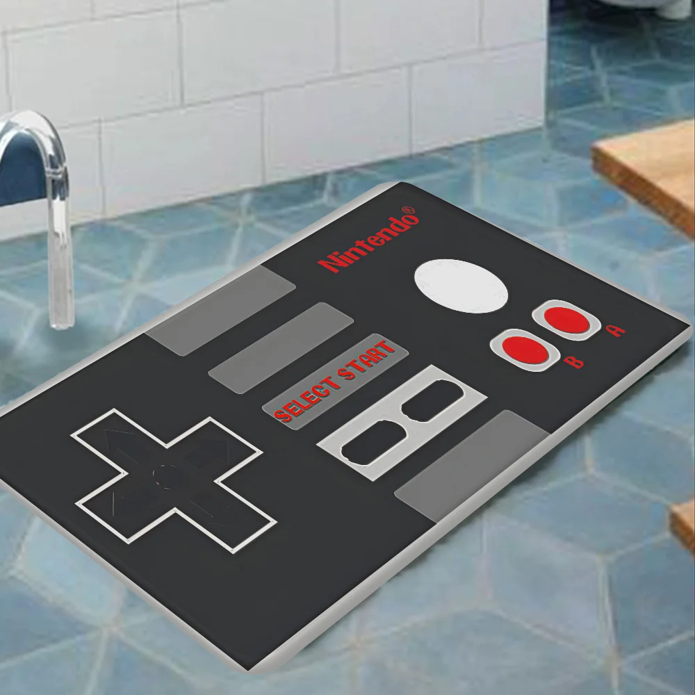 Game Console Kitchen Mat Nordic Style Bedroom Living Room Doormat Home Balcony Anti-Slip Welcome Rug