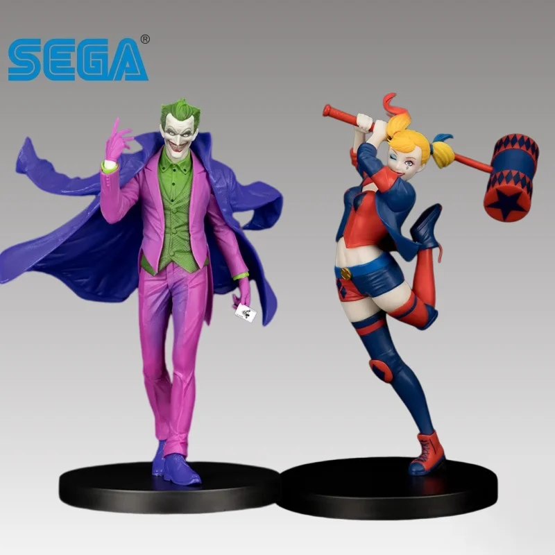 

В наличии: 100% оригинальные фигурки Джокера и Харли Квинн от Sega, новые, в коробке, коллекционные модели, аниме-персонажи, украшения.