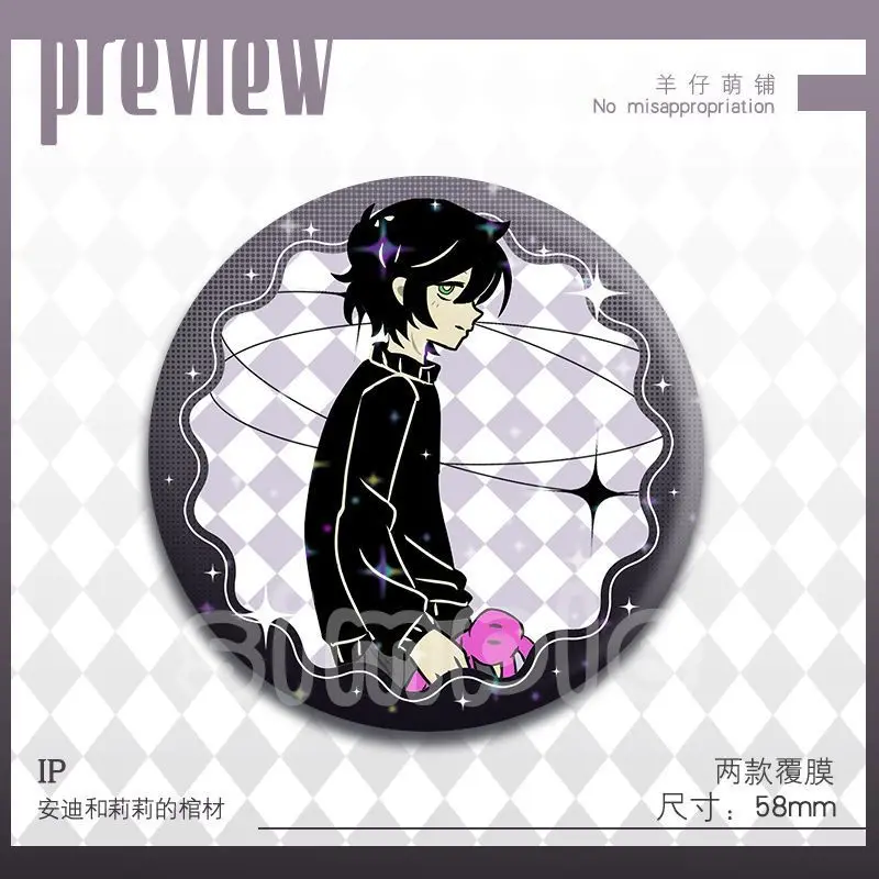 アンディとレイリーの棺 18個入り ‌   バッジ アニメ かわいい ブローチ ラペルピン DIY バックパック 帽子 服 アクセサリー コレクション ギフト