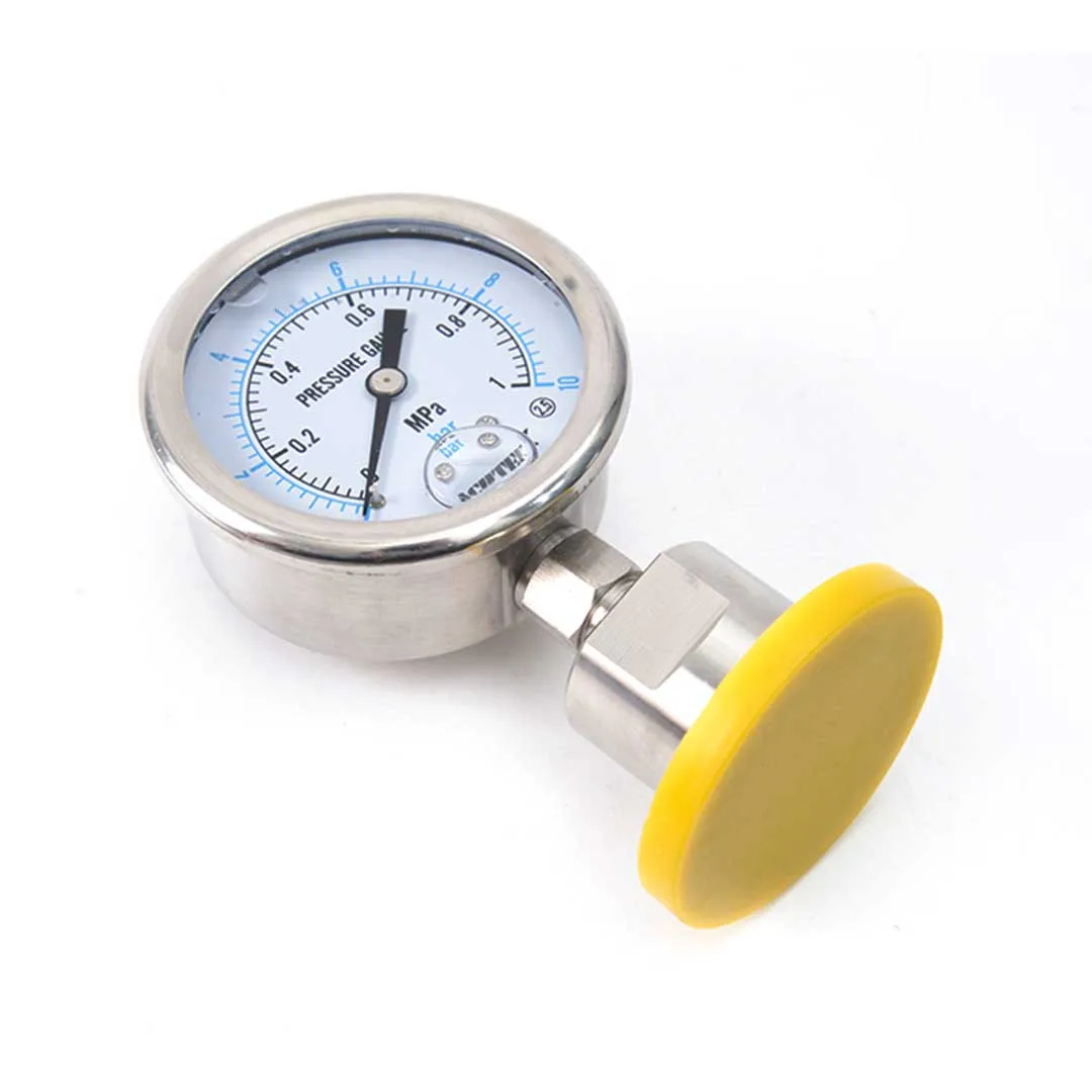 FANDE Sanitary Pressure Gauge SS316  Tri Clamp 1.5\