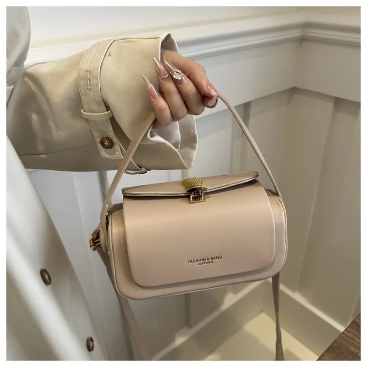 

Korean style fashionable and high-end small square bag, women's new single shoulder crossbody bag, textured crossbody bag
