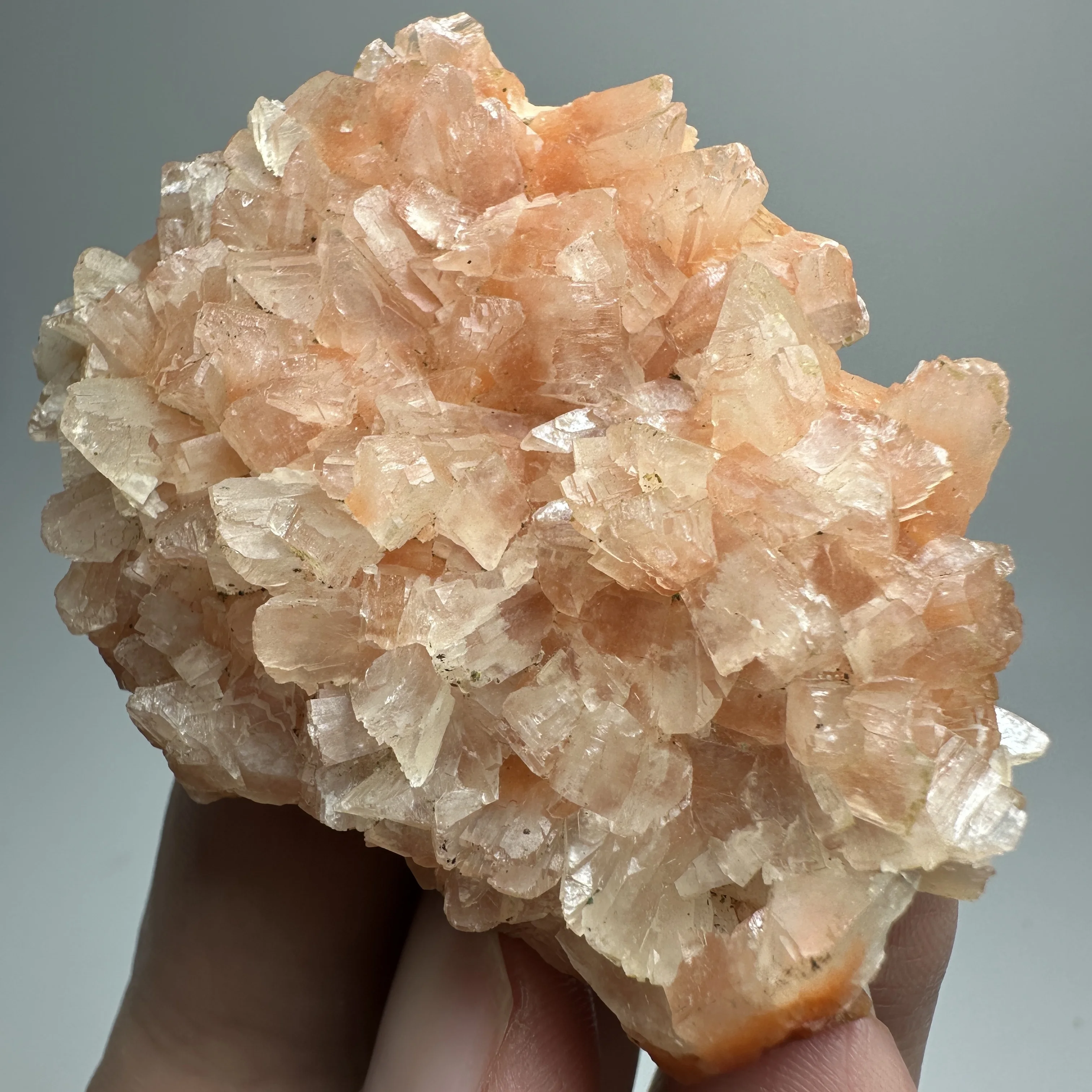 Natural Crystal India zeolite Mineral Specimen + healing quartz crystals and stones rock