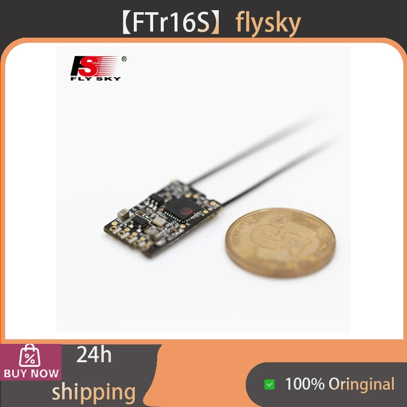 [FTr16S] Mini Receiver for FPV Drones & Multirotors, Standard Accessory for PL18, Bidirectional Dual Antennas, PPM/IBUS Supporte