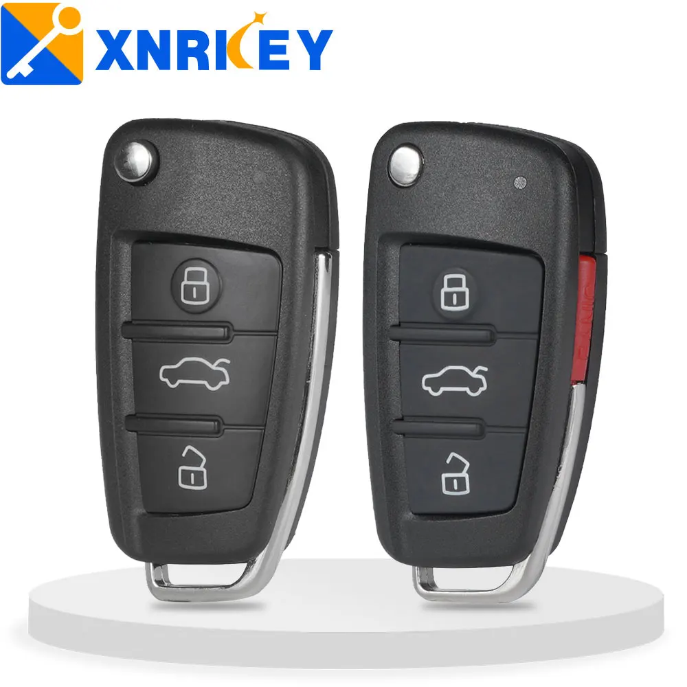 XNRKEY 3/4 Button Remote Case Shell For Audi A2 A3 A4 A6 A6L A8 CTS59 New Hot  Fob Case Replacement Key