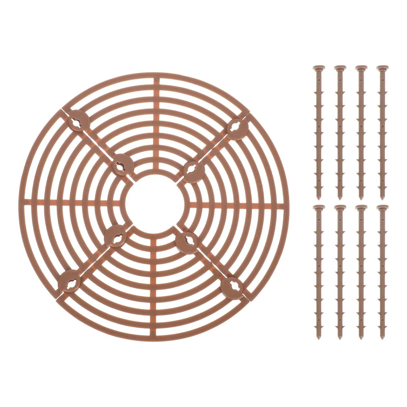 Plant Mesh Pot Cover Flower Pot Grid Soil Protector Waterproof Corrosion Resistant Easy Install Cuttable Garden Flowerpot