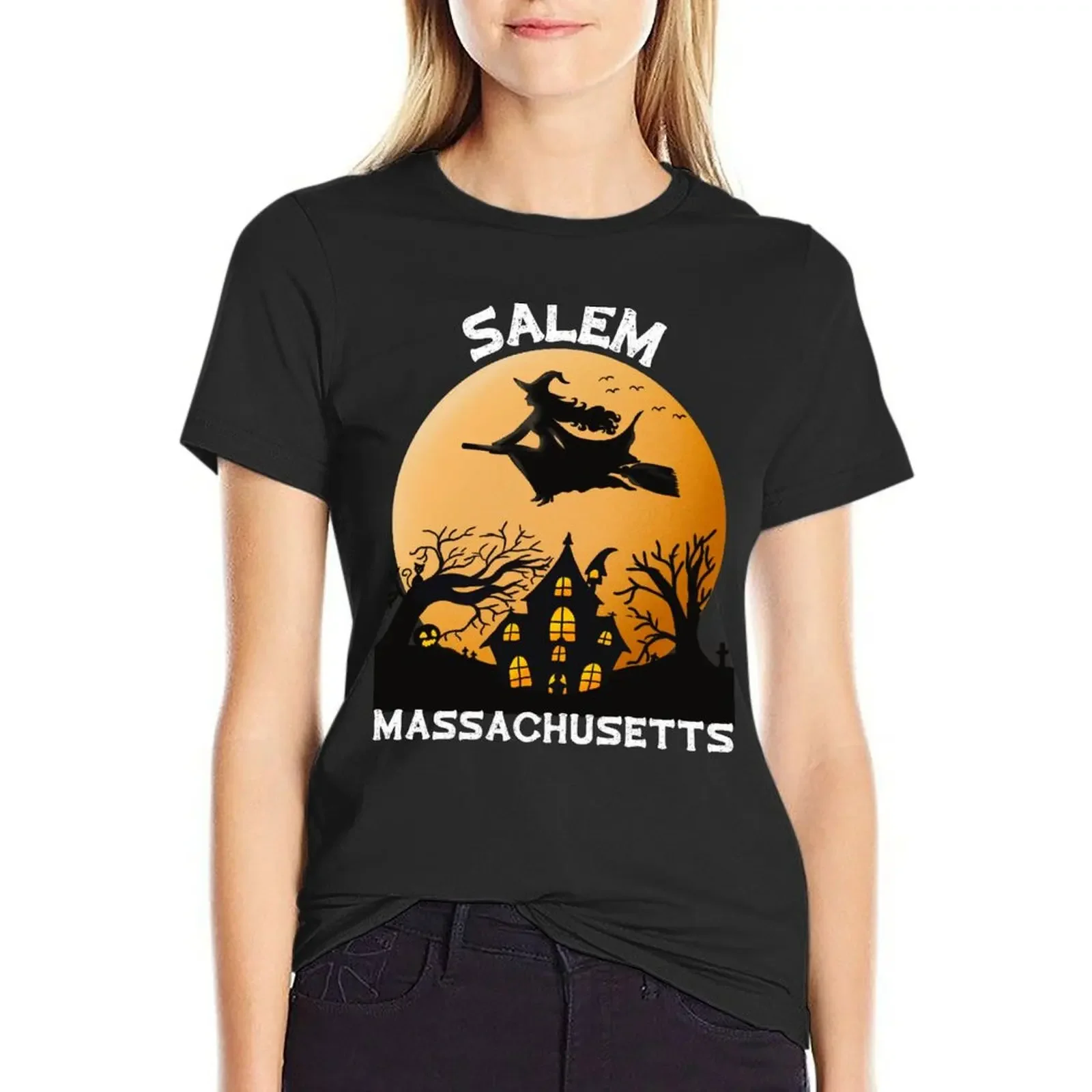 

Salem Ma T-Shirt animal prinfor graphics hippie clothes kawaii clothes new edition t shirts for Women