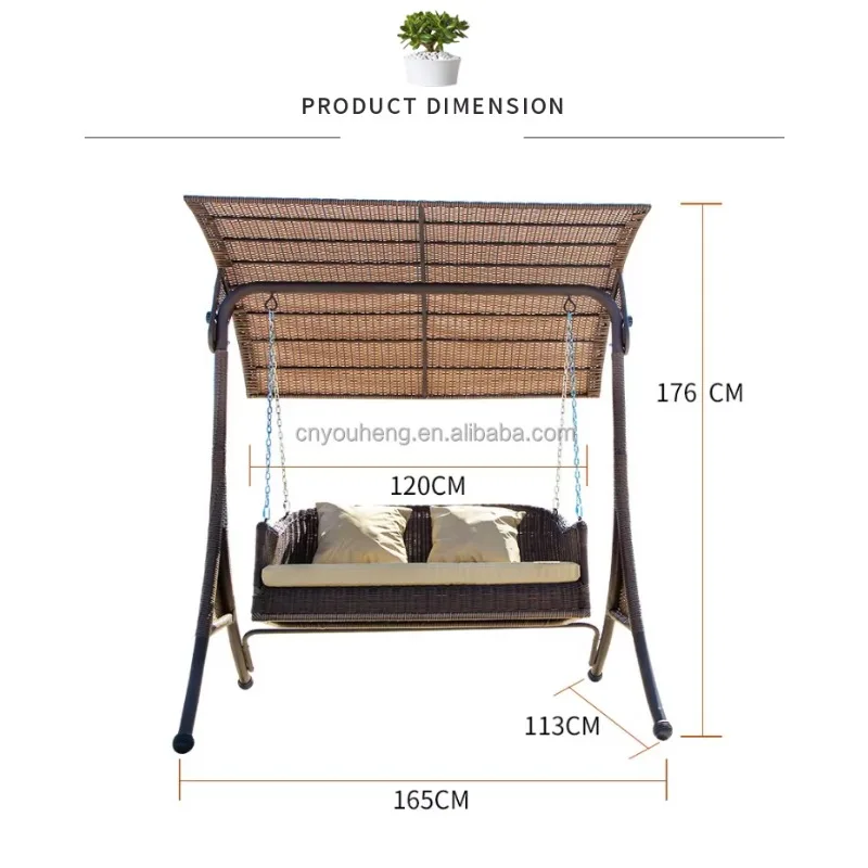 ポータブルフライングハンモックパティオスイング、キャノピー付き、販売中、バードネストベビーブランコ、ガーデンラタンブランコハンモックハンギングチェア