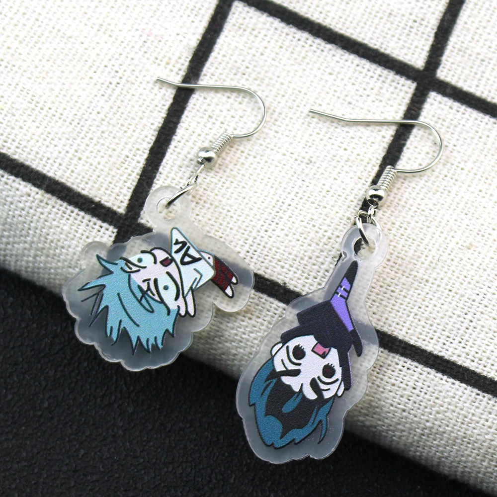 Anime ALIEN STAGE IVAN & TILL Cosplay Earring Unisex Acrylic Pendant Kawaii Ear Pendant Accessory Props Gifts For Christmas