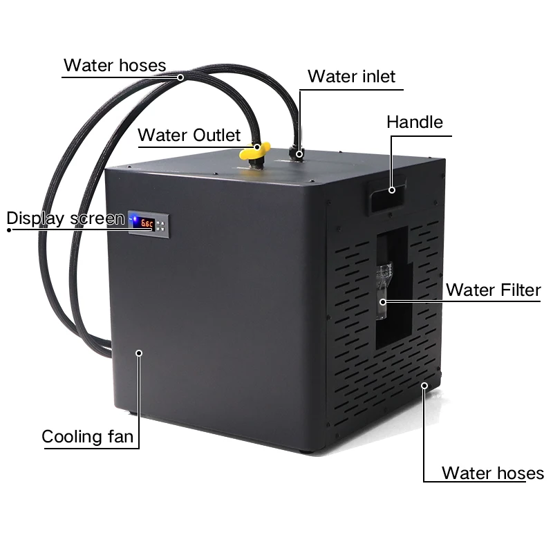 0.3/1HP Ice Bath Chiller Machine Cold Plunge Tub Water Chiller for Bath Use