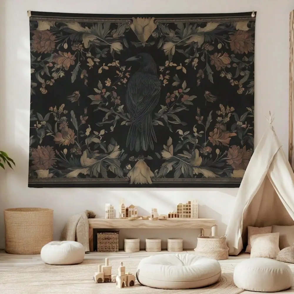 1 قطعة خلفية الغراب خمر الخوخ الجلد البوليستر نسيج غرفة المعيشة غرفة نوم مكتب نسيج غرفة المنزل ديكور الحفلات #2