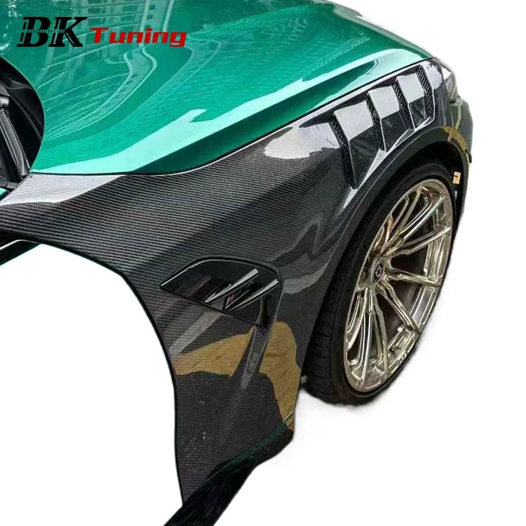 BK Tuning M4 G82 Side Fender Car Modification Body Parts 3K Twill Weave Dry Carbon Fiber Front Fender for BMW M4 G82 Fenders