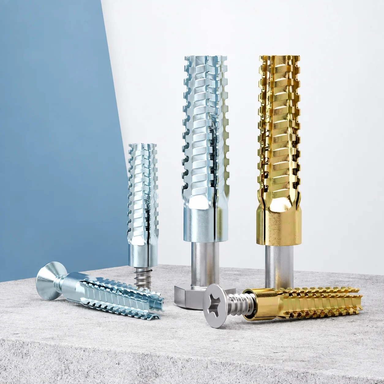 M5 M6 M8 M10 serrated expansion tube metal expansion screw kit self tapping screw pipe drilling plug fastener bolt anchor