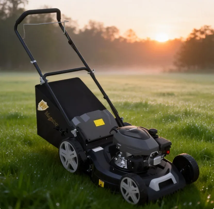Powerful 170cc Lawn Mower 2.8kW 20 Inch Hand Push Petrol Grass Cutter with 65L Large Bag for Farm & Professional