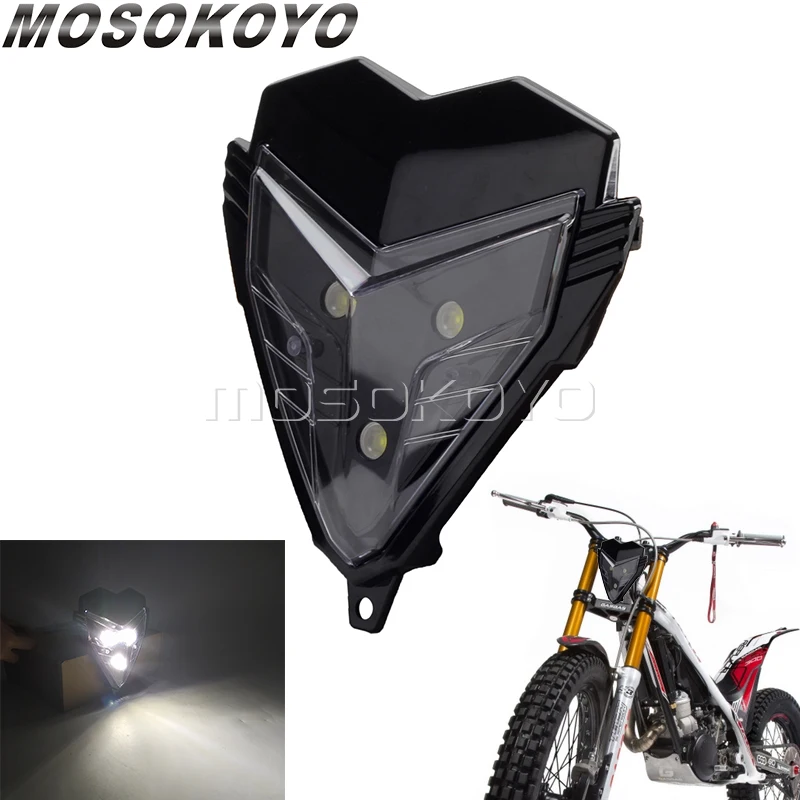 LED Motorcycle Trial Enduro Motocross Front Headlight Version Fairing For Gas Gas TXT Trial 50 80 120 200 250 270 280 Pro Racing