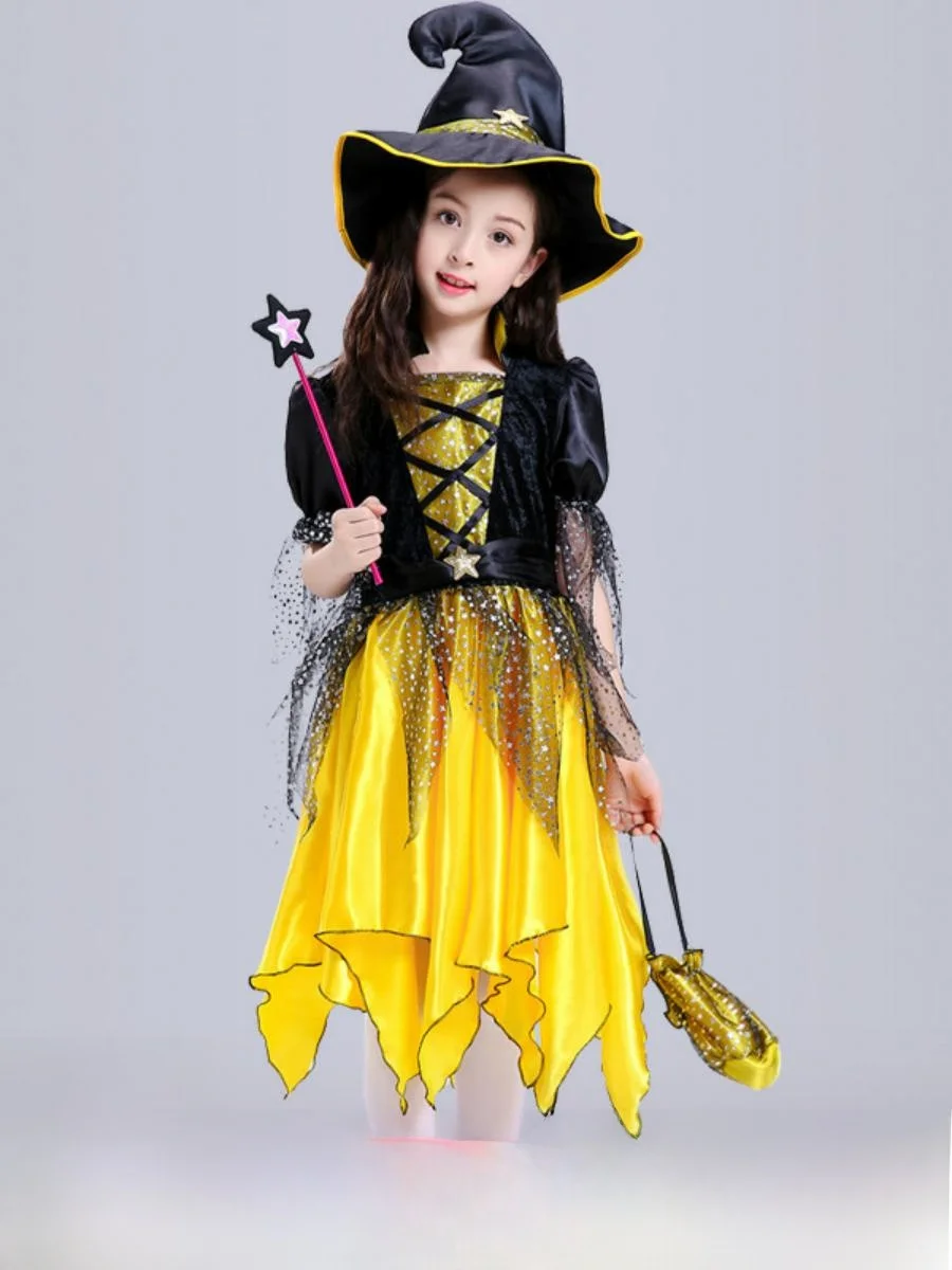 تنورة أميرة، زي هالوين للأطفال، زي ساحرة للعروض، فستان حفلات للفتيات، ملابس من البوليستر 00% من ألياف ثلاثية الأسيتات #2