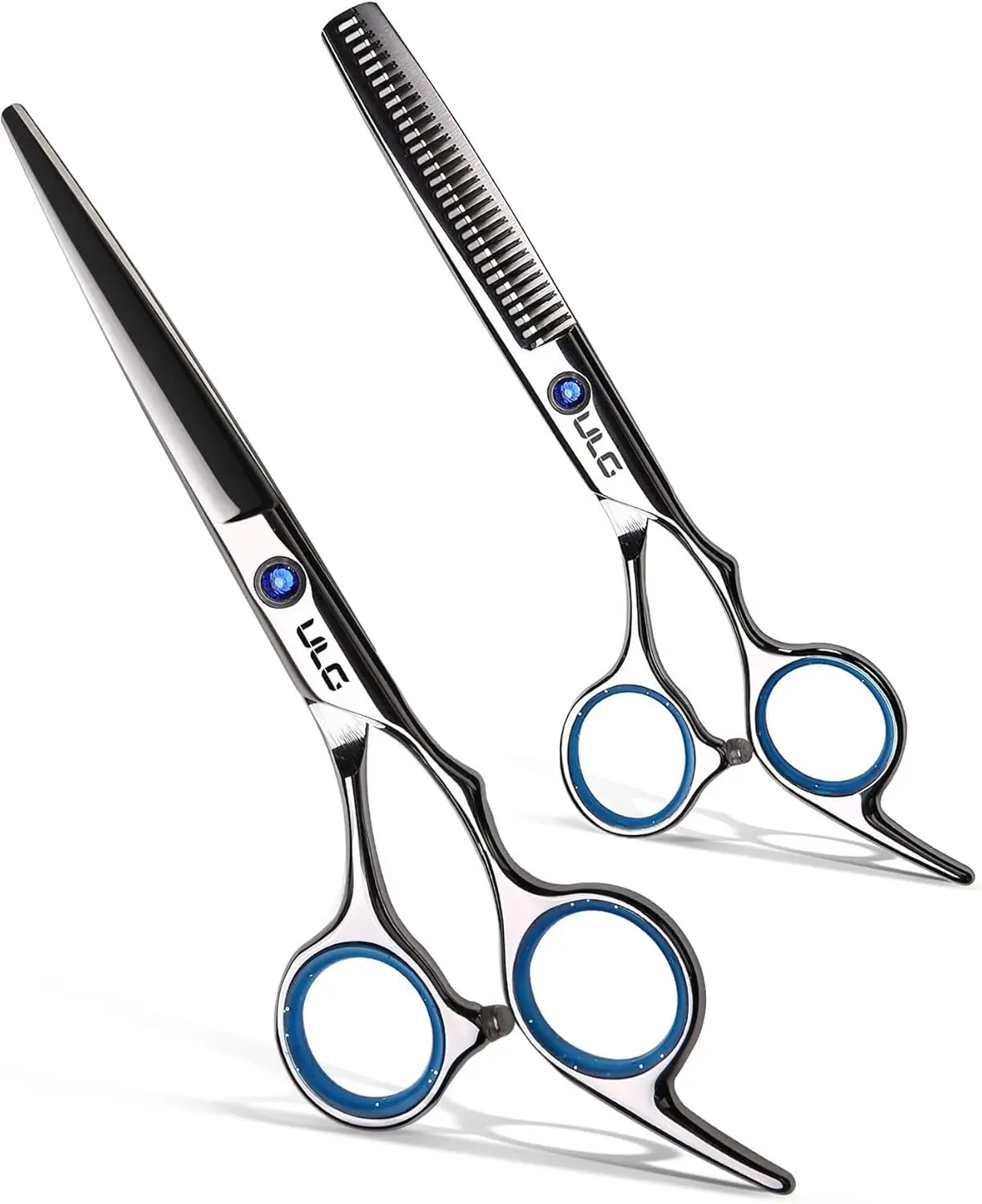 

Professional Hair Cutting Scissors Thinning Shears Kit, Japanese Stainless Steel 6.5 Inch for Barber Salon