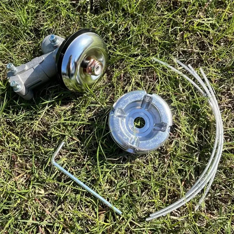 

PZHI-Aluminum Alloy Lawn Mower Replacement Parts Universal Mower Head With Nylon Steel Mowing Line