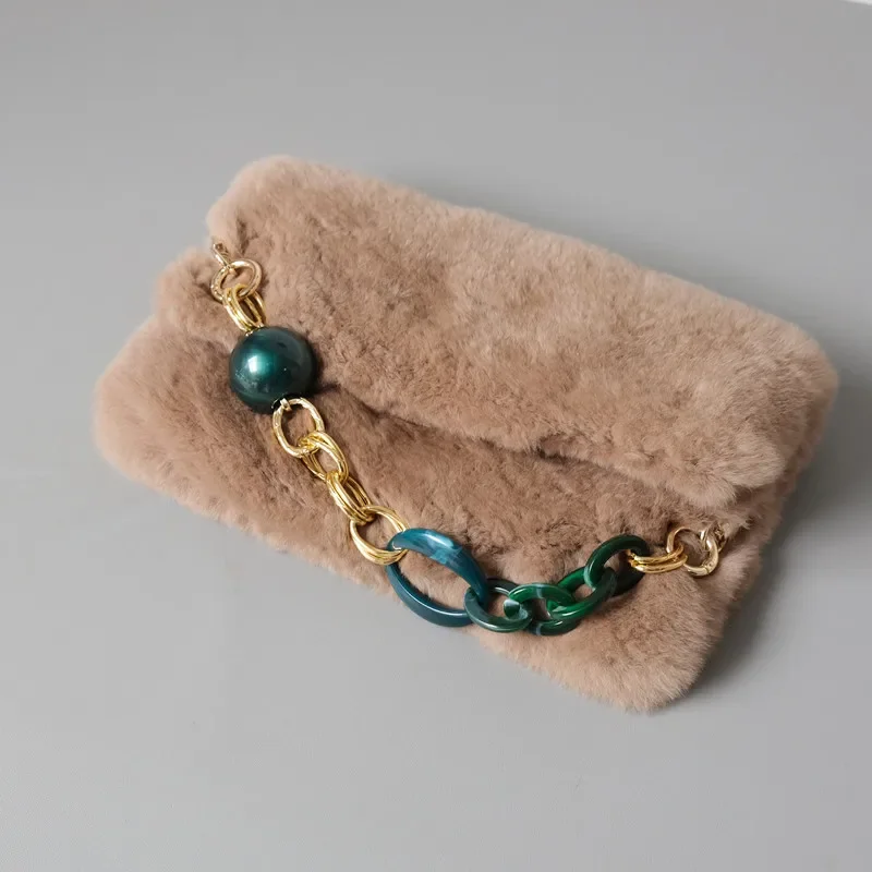 New Woman Bag Accessory White Green Candy Acrylic Resin Parts Cute Handcrafted Wristband Women Replacement Bag Handle Circlet