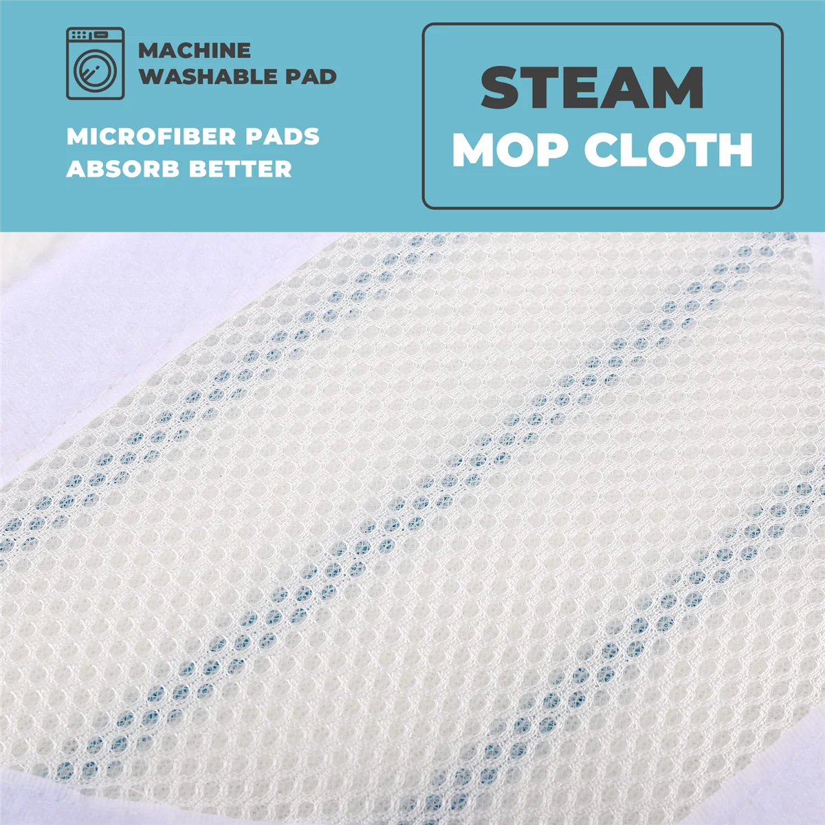 N89R 3Pcs Steam Mop Replacement Pads Triangle Washable Cloth Cleaning Floor Microfiber Mop Head Pad Steam Mop Fittings