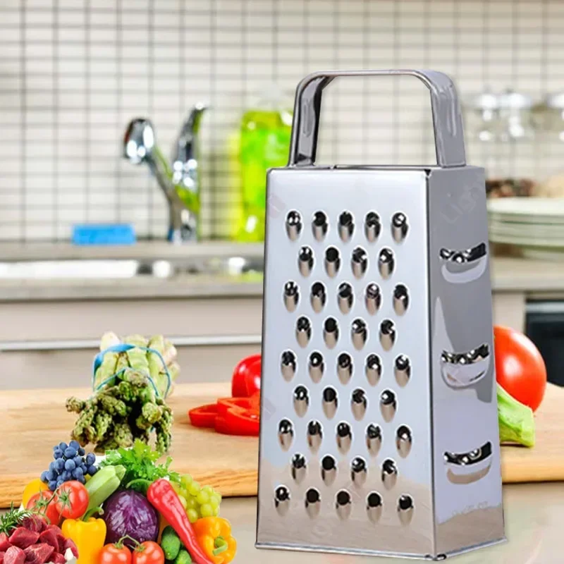 

Многофункциональная терка для овощей, 4-сторонняя терка из нержавеющей стали, измельчители, ручные терки для сыра и картофеля, инструменты для приготовления пищи