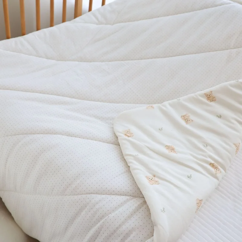 Kocyk Otulacz dla Noworodka 95*95cm Gruby Bawełniany Kreskówkowy Zimowy Otulacz dla Niemowlaka do Pokoju Porodowego na Zewnątrz Miękki Otulacz do Noszenia Prezent