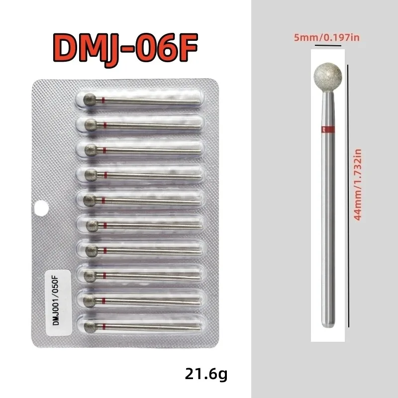 10-teiliges Diamant-Nagelbohrer-Set, Diamant-Fräser für Maniküre, 3/32 Zoll, elektrische Nagelfeile, Nagelhautentferner-Werkzeug – Detail 14