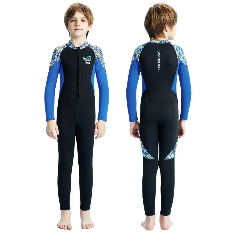 

Children Wetsuit for Cold Water Scuba Diving Surfing Kids Boys Girls Long Sleeved Surfing Snorkeling Swimsuit