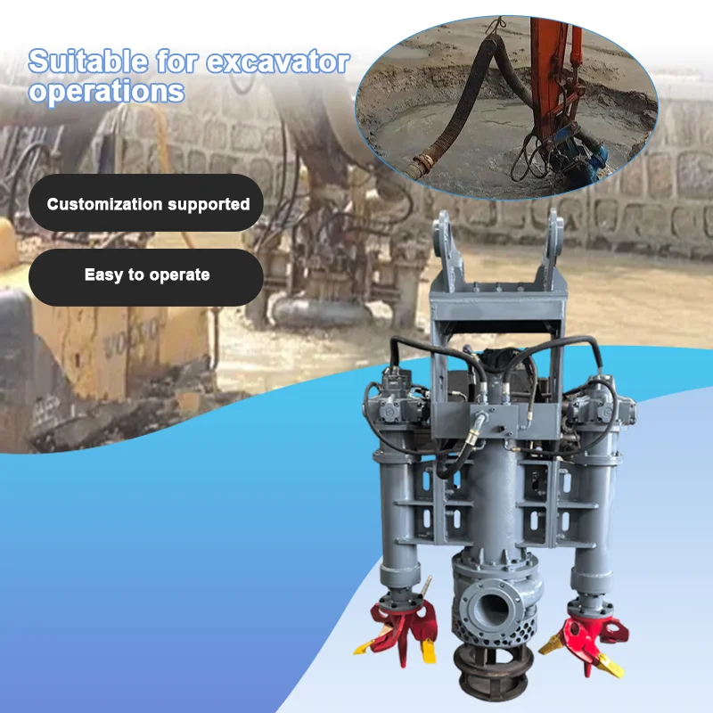 Hydraulic Slurry Cleaning Wear-Resistant Powerful Sewage Pump, River Dredging Sludge Pump