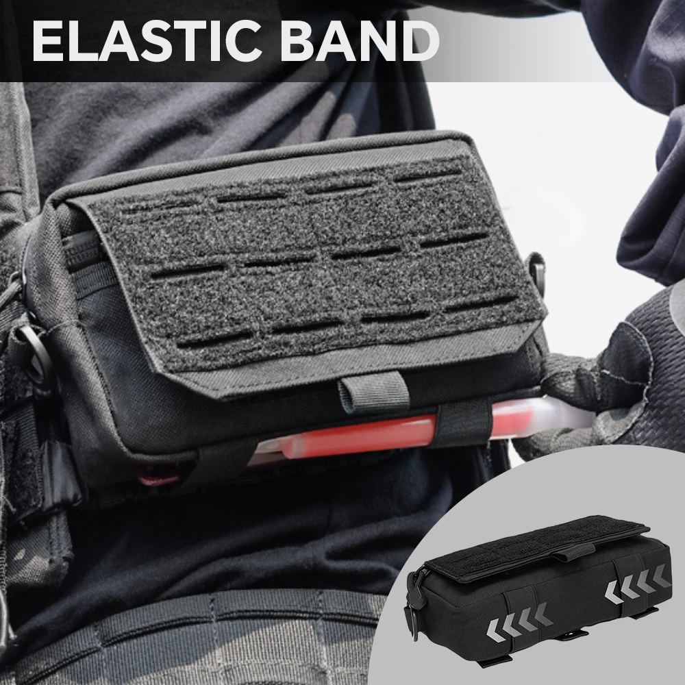 MOLLE EDC Waist Pack 1000D Nylon Tactical Medical Pouch First Aid Kit Outdoor Survival Tool Belt Bag for Camping Hunting Sports view 2