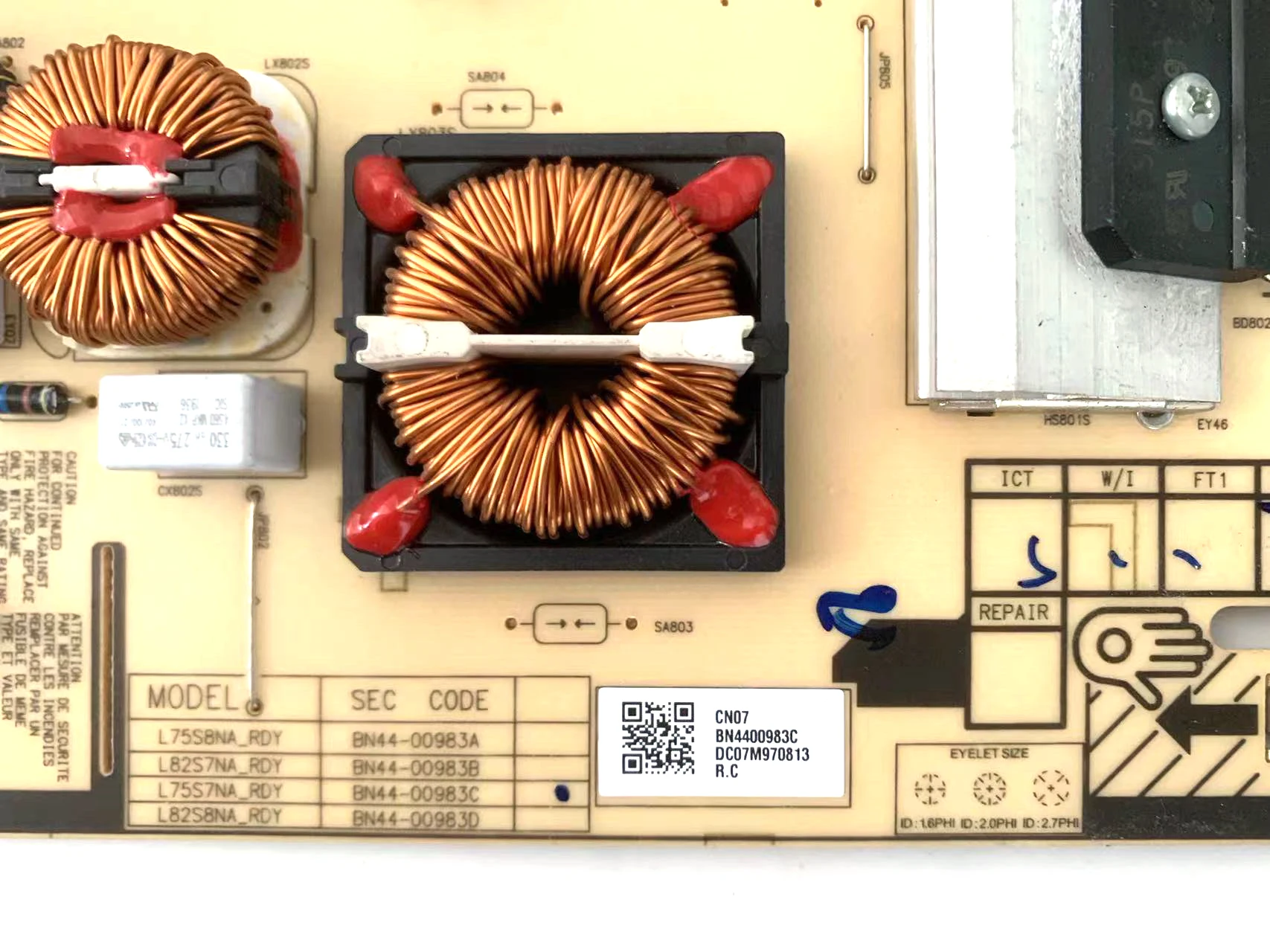 Genuine BN44-00983C L75S7NA_RDY Power Supply Board Has Been Tested To Work Properly Applicable FOR LCD TVs QN75Q70RAF QN75Q7DRAF