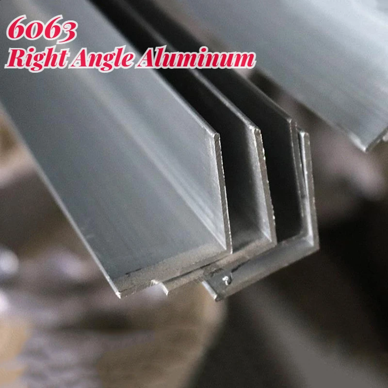 6063 الزاوية اليمنى الألومنيوم 25x20 مللي متر-80x40 مللي متر سميكة 2/3/4/5 مللي متر L على شكل سبائك الألومنيوم الألومنيوم متفوقا مثلث الشخصي طول 500 مللي متر