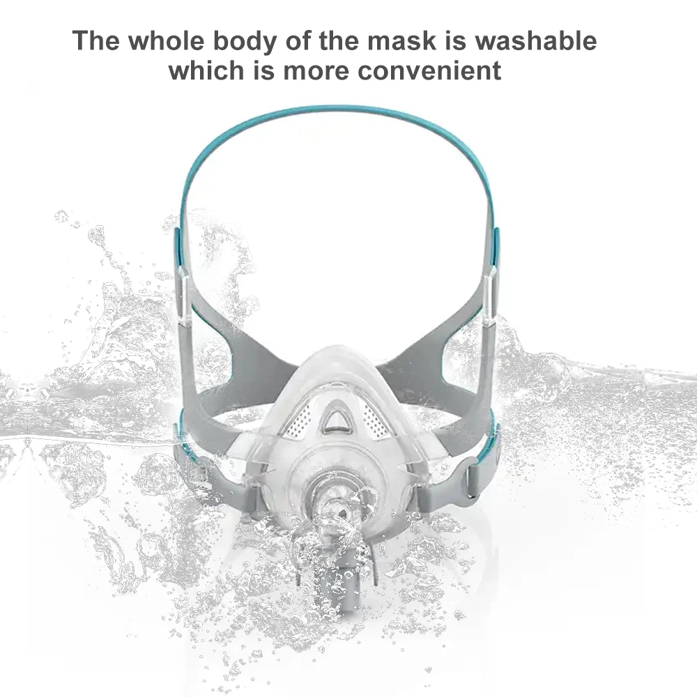 Resoxy CPAP Mask Full Face Mask Auto CPAP APAP BIPAP Anti Snoring Sleep Apnea Sleep Aiding Nasal Full Face Respirator Mask