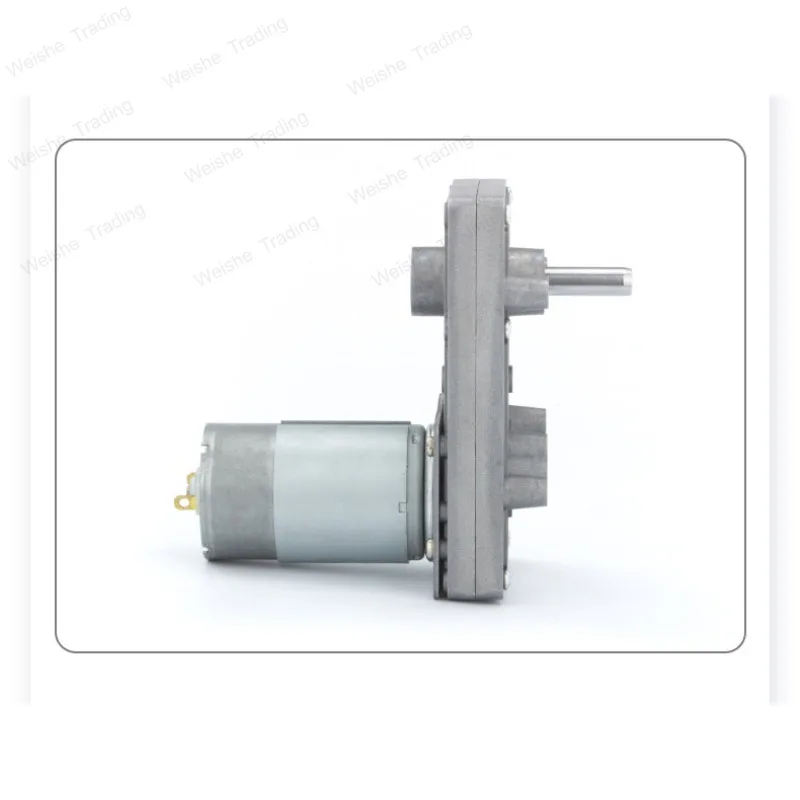 7-shaped 555 geared motor metal gear DC motor 12V24V large torque forward and reverse eight-hole refund