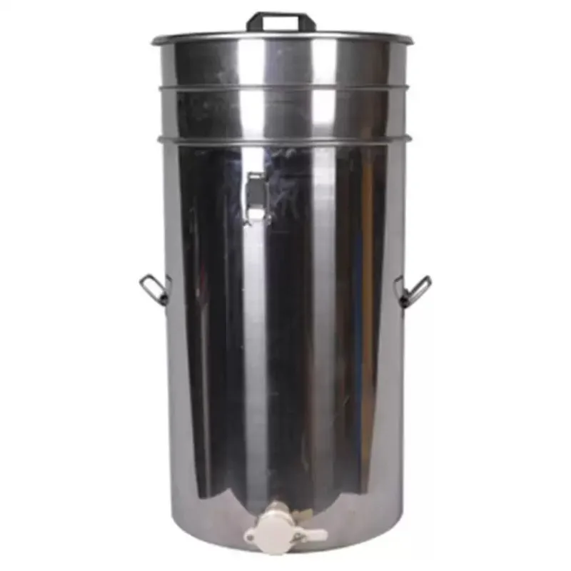 100kg New Stainless Steel Honey Bucket With Double Layer Filter Screen With Bracket Beekeeping Tool
