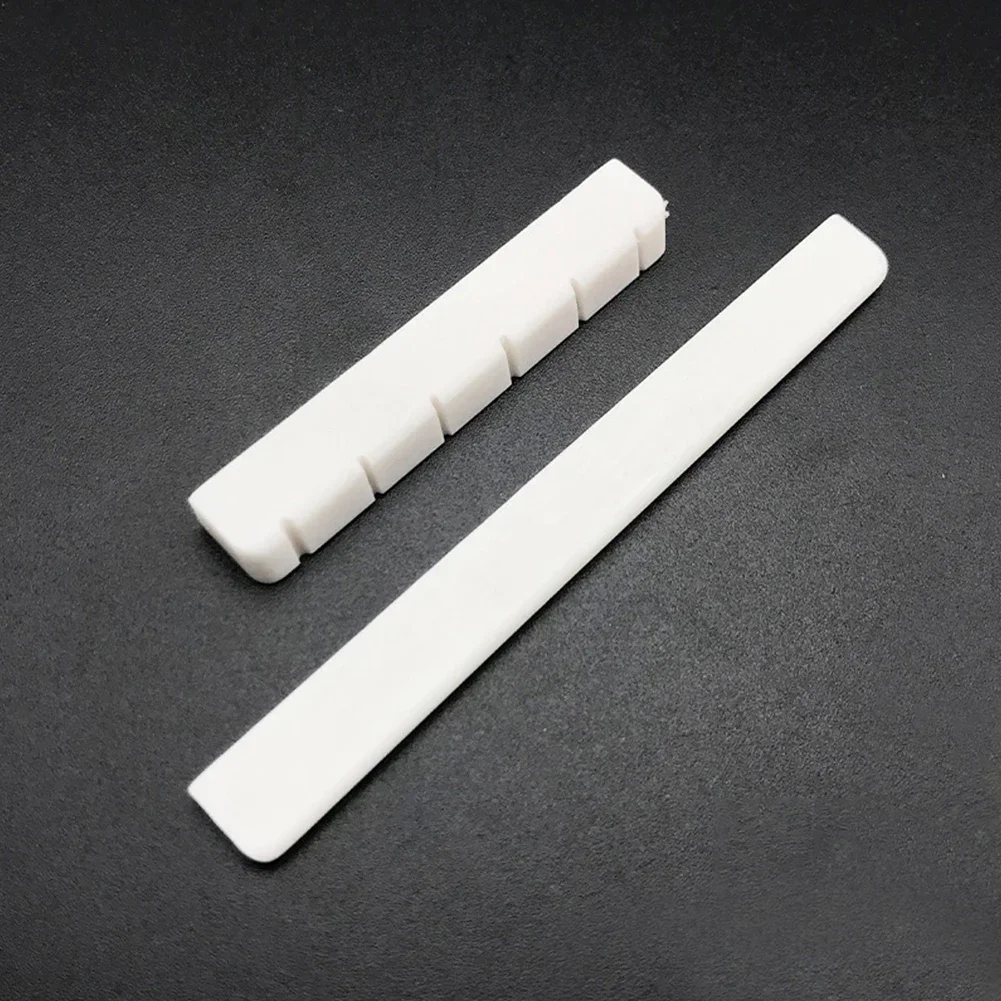 Durable práctico útil tuerca de guitarra de alta calidad blanco 52mm 6 cuerdas 80mm puente guitarra clásica sillín de guitarra