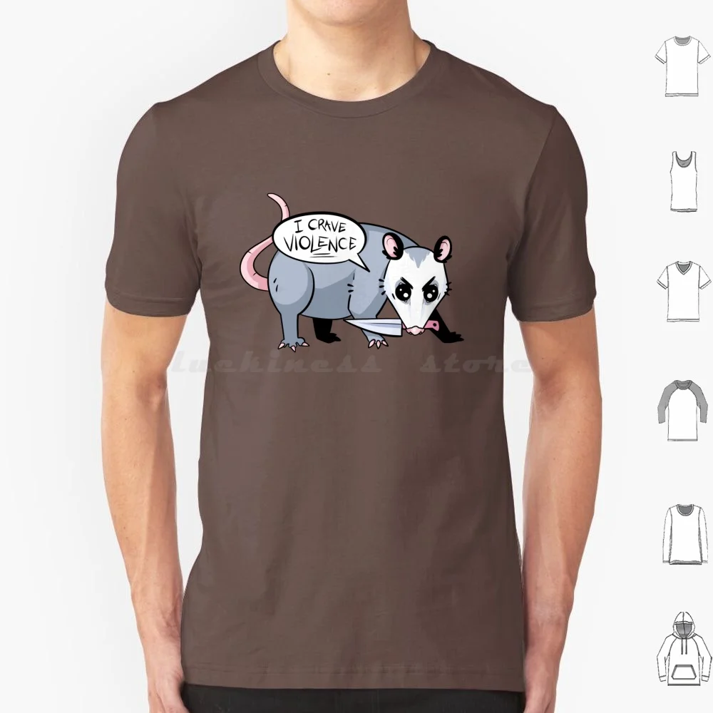 Angy Trash Boy T Shirt Men Women Kids 6Xl Possum Opossum Pest Cute Trash Boy Boi Knife Violence I Crave Violence Funny Animal