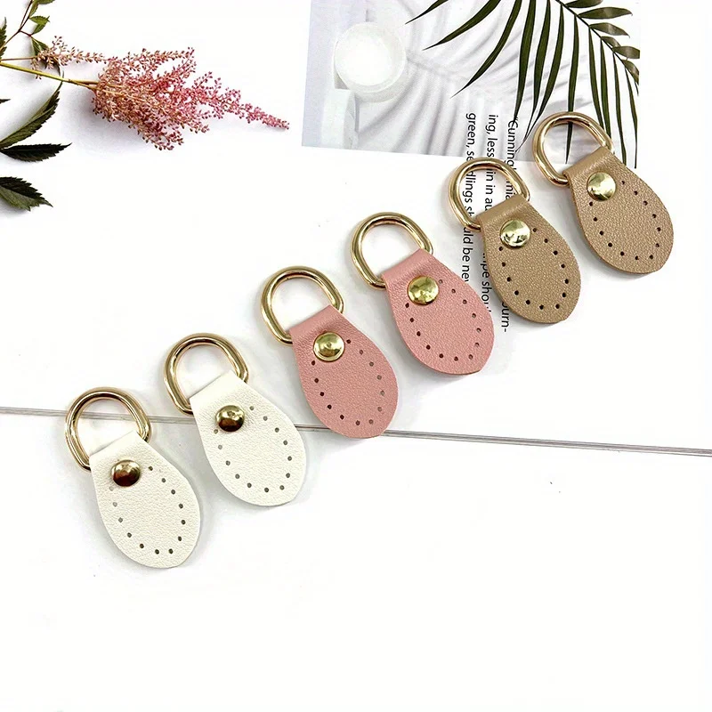 5 Pair Multi-color DIY Luggage Accessories Leather Hand-stitched Buckle Pair Strap Accessories Buckle